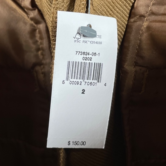 NEW Banana Republic Pants Womens 2 brown wool straight leg preppy classic - Picture 5 of 10